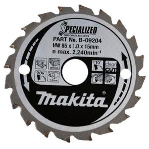 Пильный диск по дереву для аккумуляторных пил Makita Specialized for Cordless Saws 85х1/0.7x15, 20T