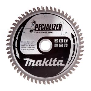 Пильный диск по дереву для погружных пил Makita Specialized for Plunge Saws 165х2.4/1.7x20, 56T 3° отр.