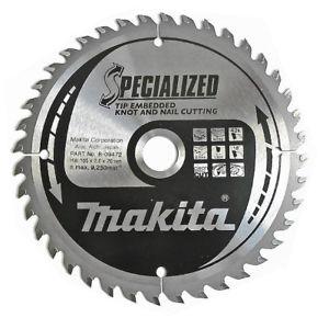 Пильный диск по дереву с гвоздями Makita Specialized Knot and Nail Saw Blade 165х2/1.3x20, 40T 18°