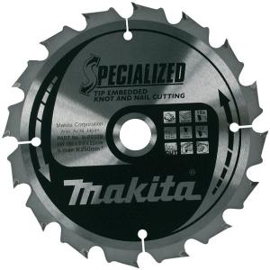 Пильный диск по дереву с гвоздями Makita Specialized Knot and Nail Saw Blade 235х2.3/1.6x30, 20T 25°