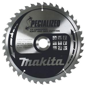 Пильный диск по дереву с гвоздями Makita Specialized Knot and Nail Saw Blade 235х2.3/1.6x30, 48T 18°
