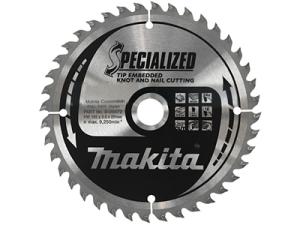 Пильный диск по дереву с гвоздями Makita Specialized Knot and Nail Saw Blade 355х3/2.2x30, 40T 23°