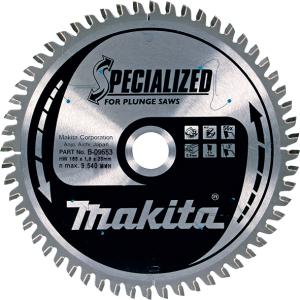Пильный диск по алюминию Makita Specialized for Aluminum Cutting 160х2.4/1.8x20, 56T 3° отр.